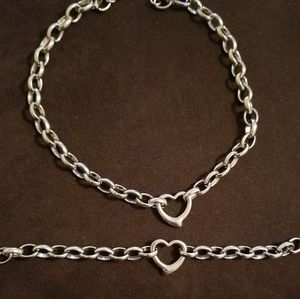 Heavy Solid Stainless Steel Fashion Set